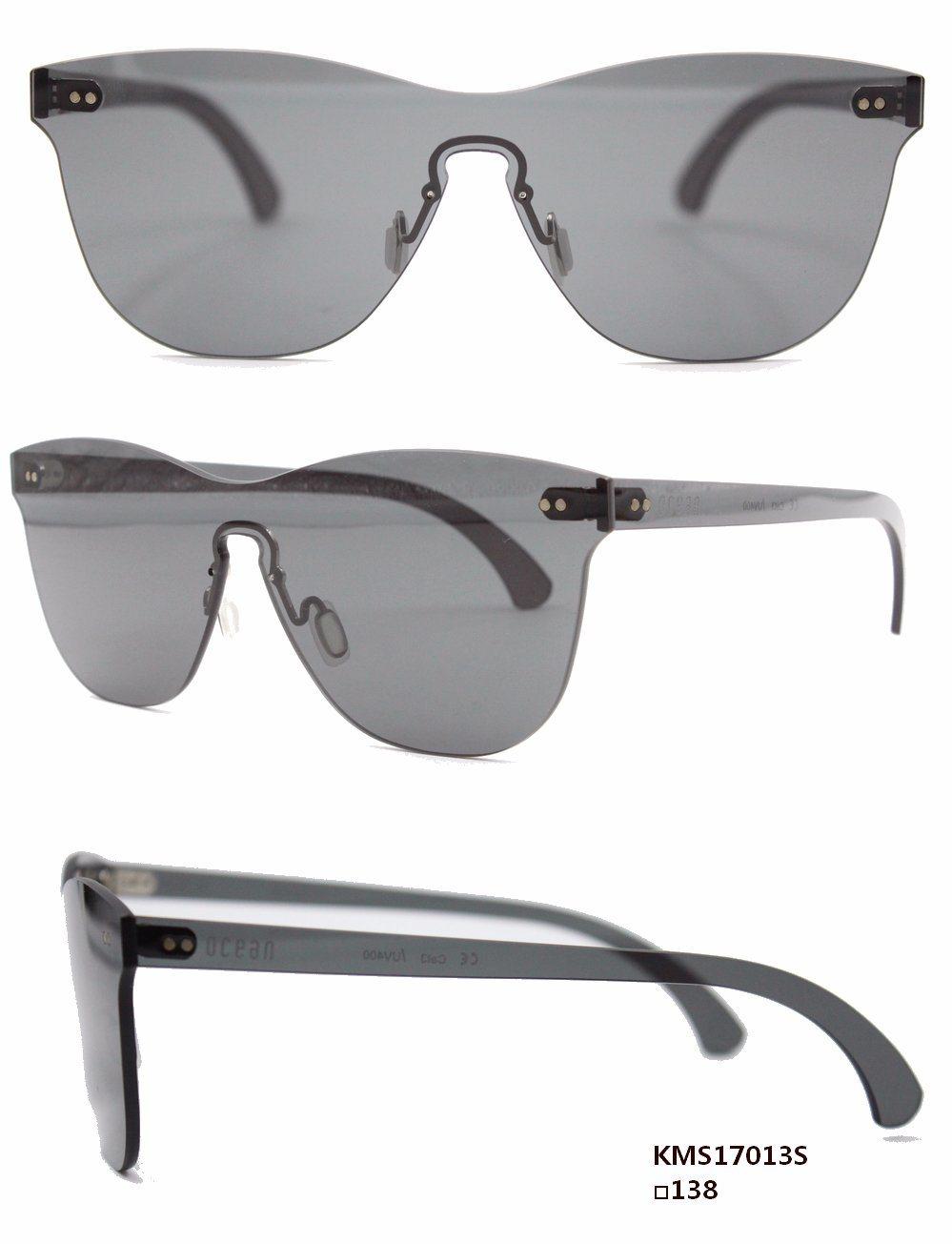One Piece Nylon Lens Nylon Temple Sunglasses (KMS17013S)