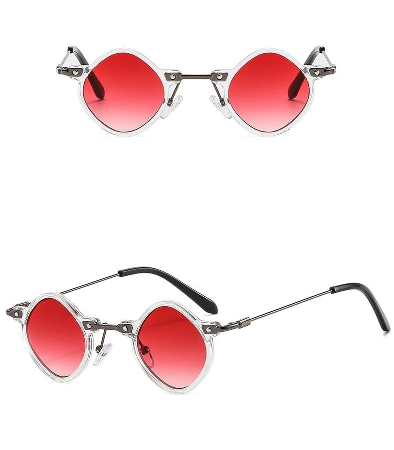 New Men Punk Fashion Retro Metal Sunglasses