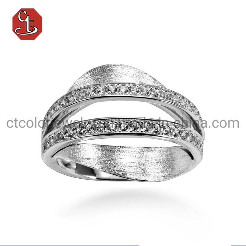 New Style 925 Silver Double horizontal Rings Fashion Jewelry Silver Jewelry