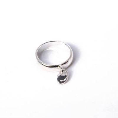 Professional Manufacturer Fashion Jewelry Silver Ring with Heart