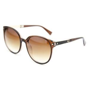 Lady&prime;s Polarized Fashion Sunglasses with Brown Gradient Lenses (14307)