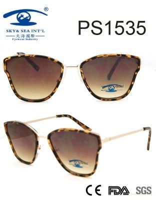 High Quality Best Design Frame Plastic Sunglasses (PS1535)