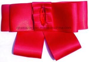 Red Satin Polyester Ribbon Flower Ribbon Bow for Decoration