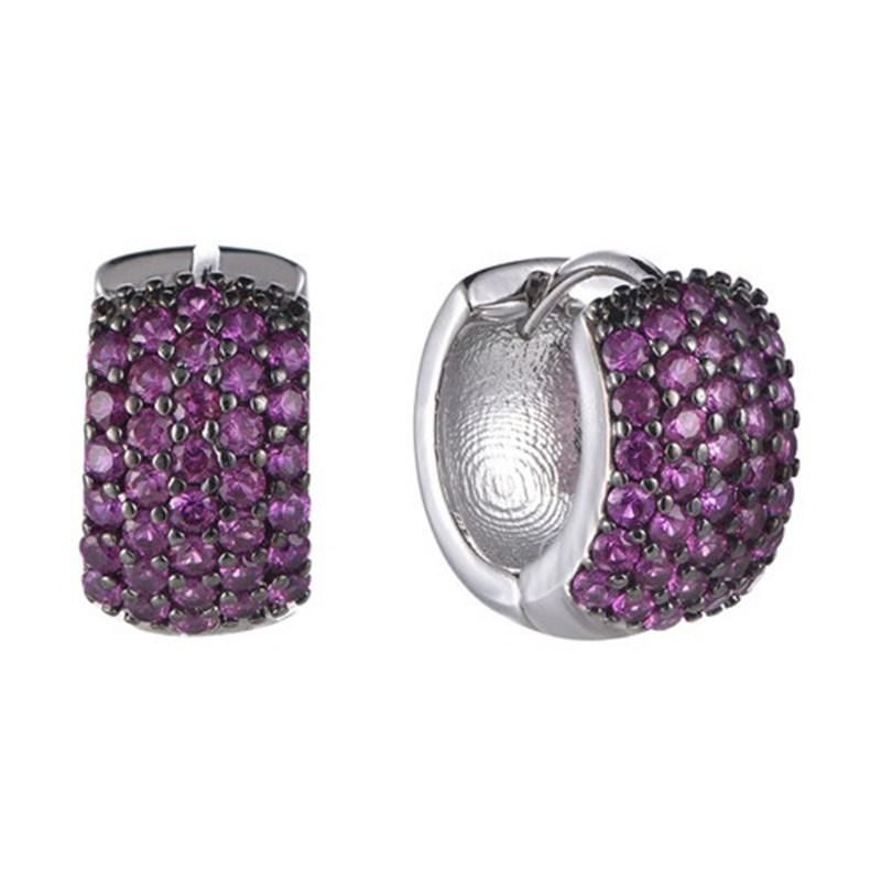 925 Silver CZ Hoop Earring for Christmas Promotion Sales