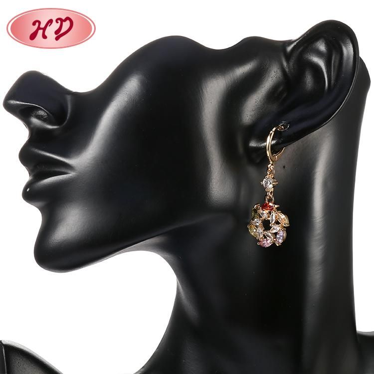 18K Gold Plated Costume Fashion Women Imitation Ring Bracelet Charm Jewelry with Earring, Pendant, Necklace Sets