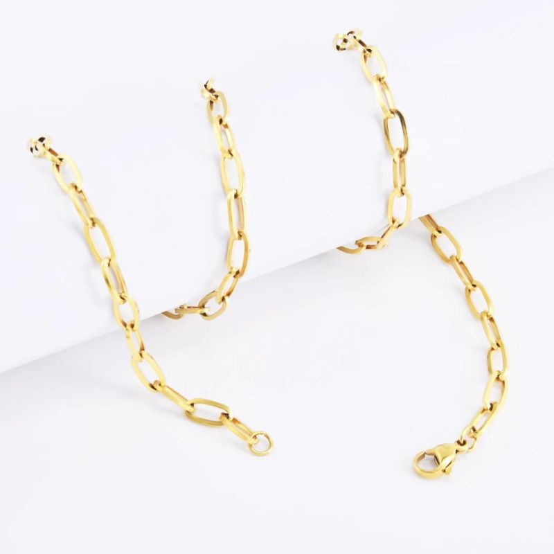 Wholesale Fashion Jewellery Square Wire Cable Chain for Gold Plated Neckace Bracelet Jewelry Making