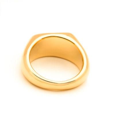 Simple Design 18K Gold Jewelry Brass Dummy Wedding Rings