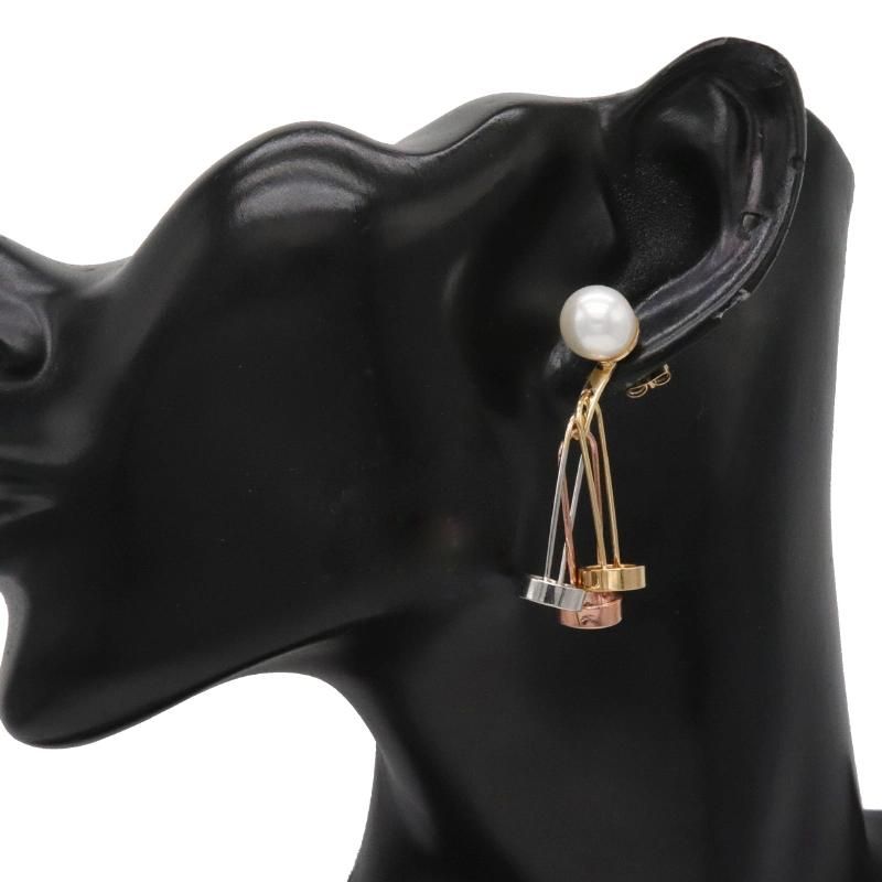 New Tricolor Jewelry Women′s Gold Plated Earrings
