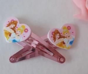Disney Hair Accessories/Plastic Heart Princess Hair Clip/Hair Pin Set