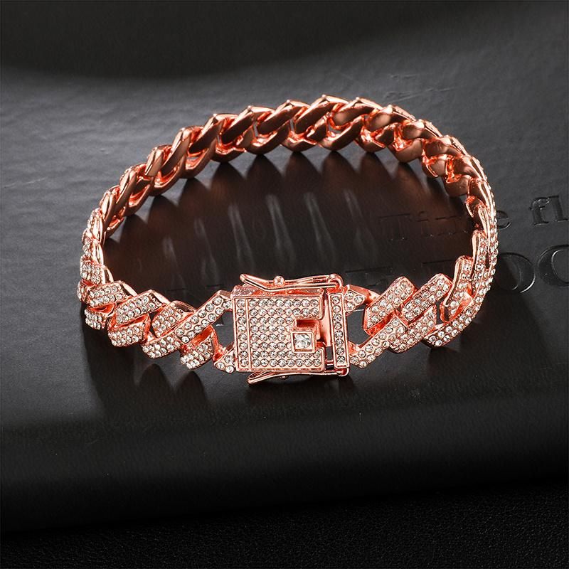 Simple Chain Jewelry Delicate Zircon Copper Charm Bracelet