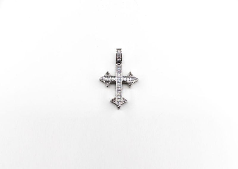 Hip Hop Diamond Jewelry Cross Cuban Chain Pendant for Men