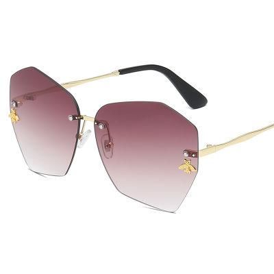 New Design Luxury Acetate Sun Glasses Fashion Custom Logo Women Trendy Retro Oval Sunglasses