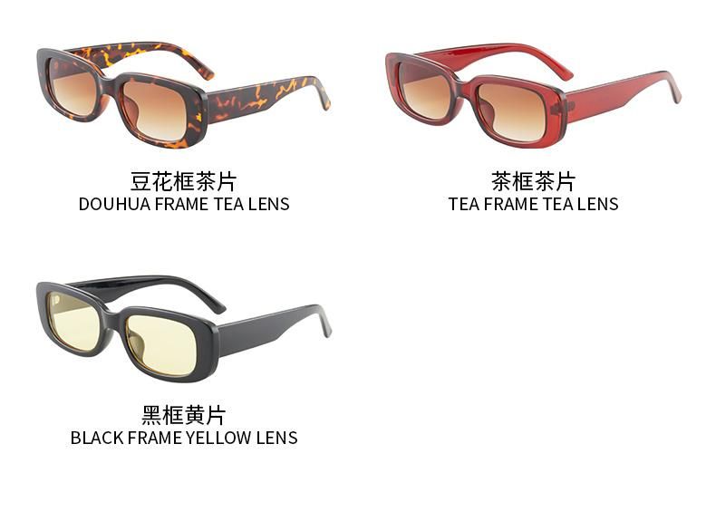 2021 Fashion Newest Custom Logo Popular Orange Pink Gradient Shades Sunglasses UV400 Small Square Women Sun Glasses