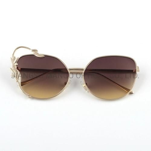 Gold Leaf Decorate Luxury Feeling Sunglasses