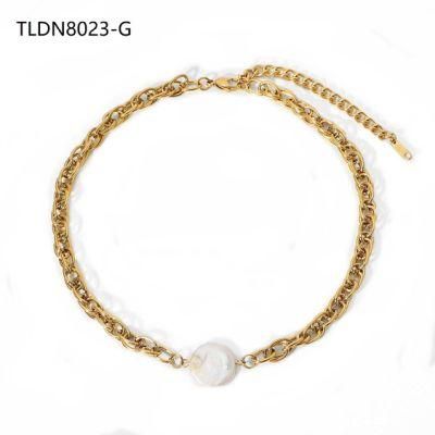 Manufacturer Custom High Quality Brand Jewelry, Gold Plated Stainless Steel Necklace, Necklace Waterproof