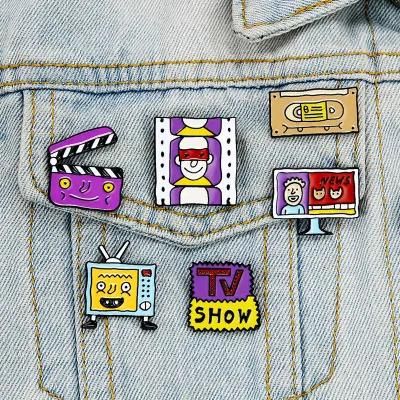 Cartoon TV Film Brooch Shirt Collar with Badge Brooch
