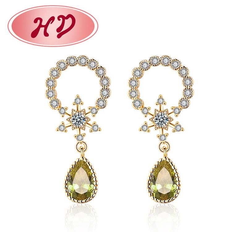 18K Gold Plated Stud Earring, Fashion Earring Jewelry