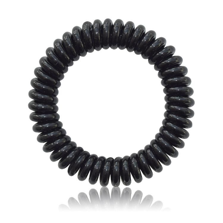 Women Fashion Spiraled Rubber Band Elastic Telephone Hair Ties Hair Accessories Coil Ring Scrunchies