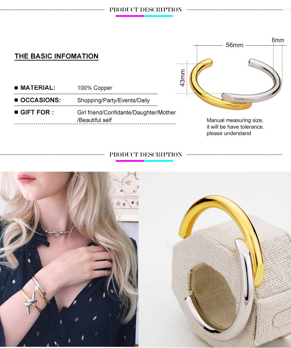 New Arrivals Brass Chain Bracelet in Gold Platting Fashion Jewelry