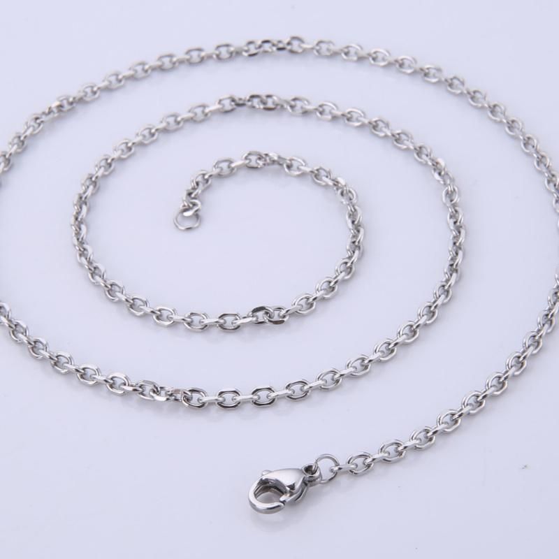 Wholesale Cut Cable Chain Stainless Steel Necklace Jewelry Design