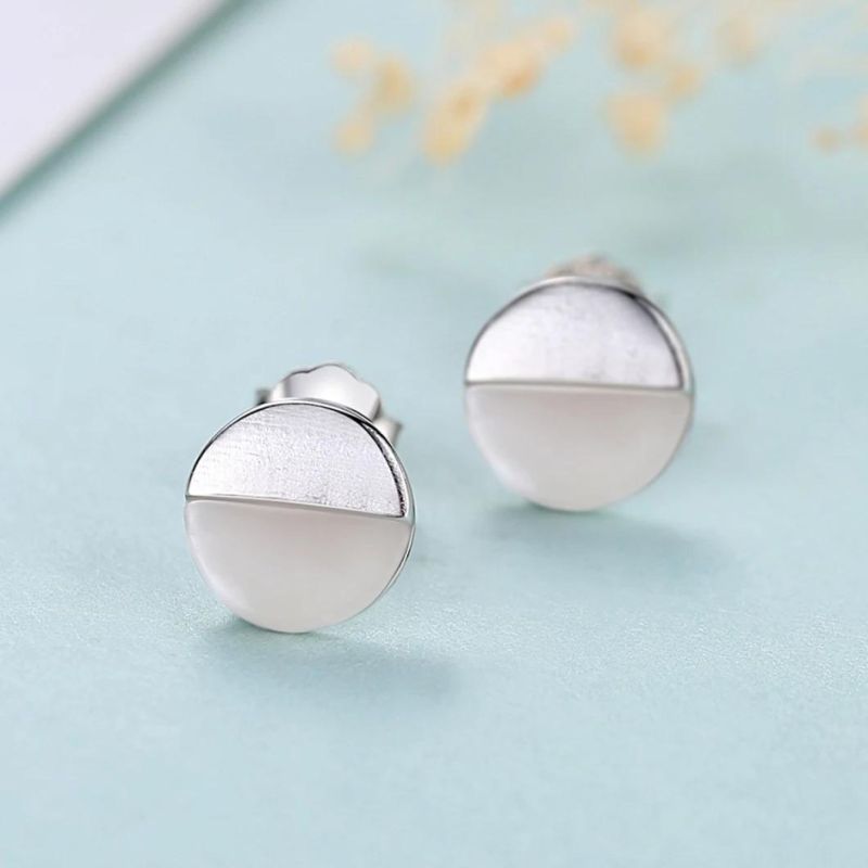 Fashion Jewelry 925 Sterling Wholesale Silver CZ Simple Earring