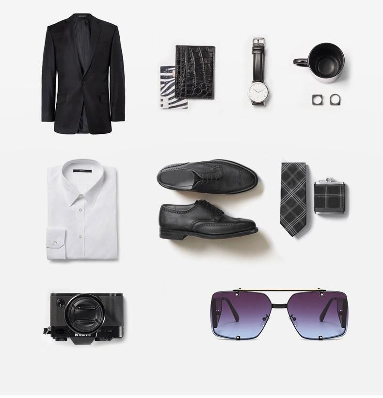 Fashion Plane Style Retro Square UV400 Metal Sunglasses
