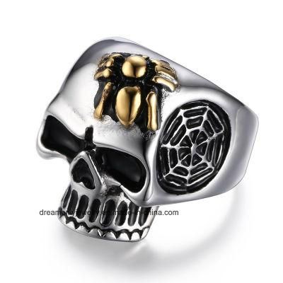 Hornet Spider Net Ring Skull Ring Mei&prime;s Skull Ring