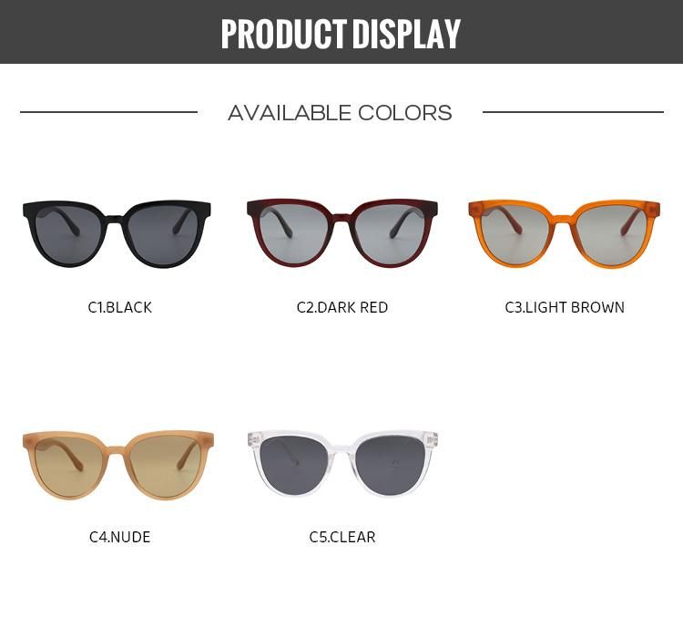 2022 Designer Hot Sale High Quality Popular Retro Lady′s Polarized Sunglasses