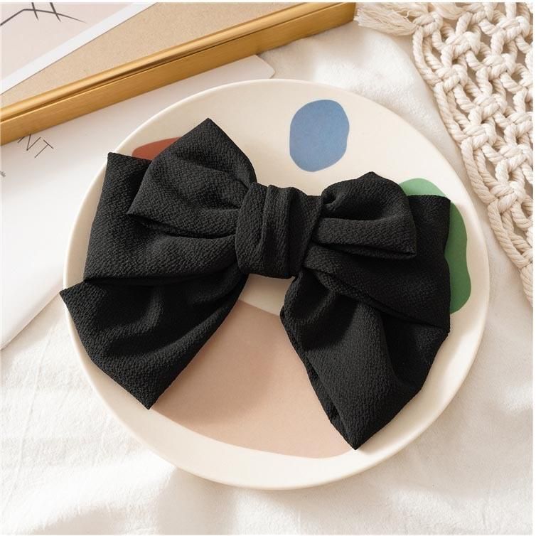 20cm Big Bow Hair Scarf Chiffon Floral Scrunchies Hair Bands Ponytail Holder Scrunchy Ties 2 in 1 Vintage Accessories for Women Girls