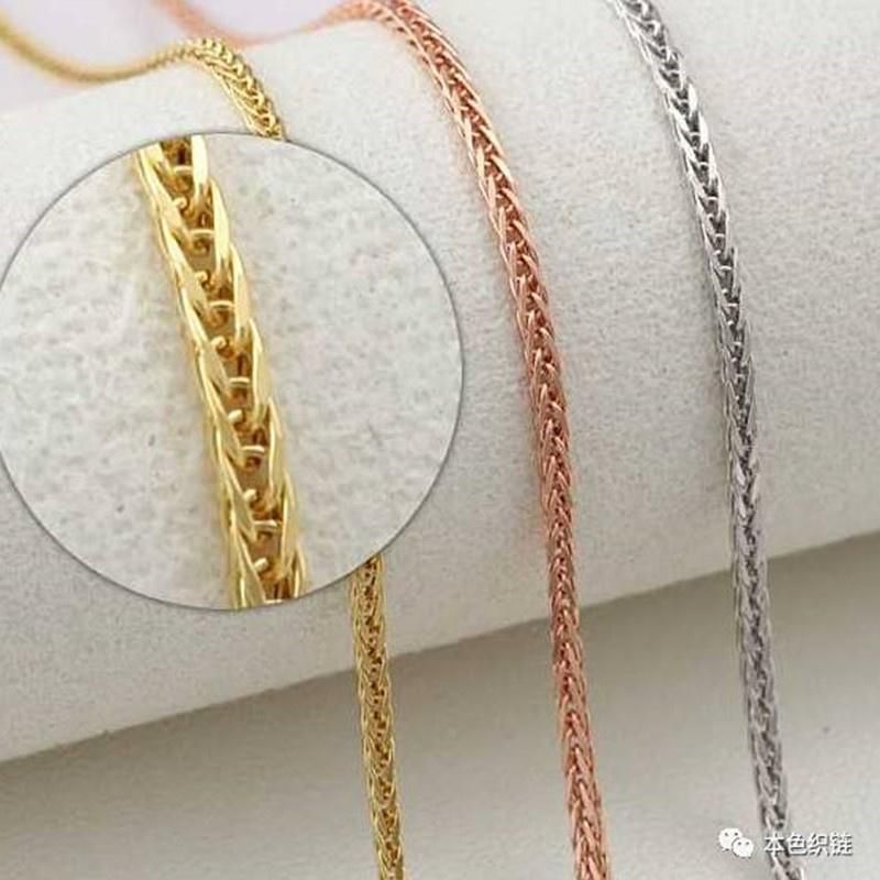 Fashion Stainless Steel Jewelry Wheat Chopin Chain Necklace