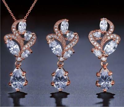 Wedding CZ Necklace Jewelry Set, Bridal CZ Necklace Jewelry Set, Bridesmaid Necklace Jewelry Set