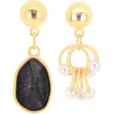 Fashion Jewelry Shell Earrings Pearl Studs Asymmetrical Earrings