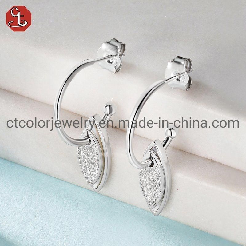 Fashion 925 Sterling Silver Rings Custom Shell Pearls Rings Jewelry