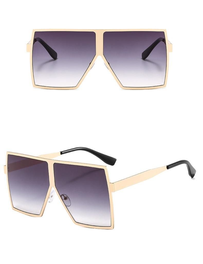 Big Metal Frame Square Sunglasses Hot Sale Style Sunglasses