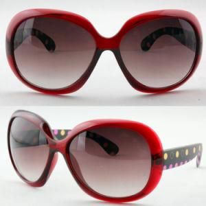 Round Quality Fashion Women Sunglasses with FDA Certification (91080)