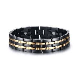 Popular Stainless Steel Magnetic Germanium Men Bracelet Jewelry