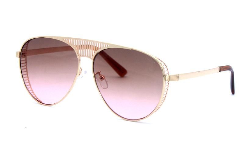 100% UVA/UVB Protection Polycarbonate Lenses Fashion Design Round Shape Metal Sunglasses