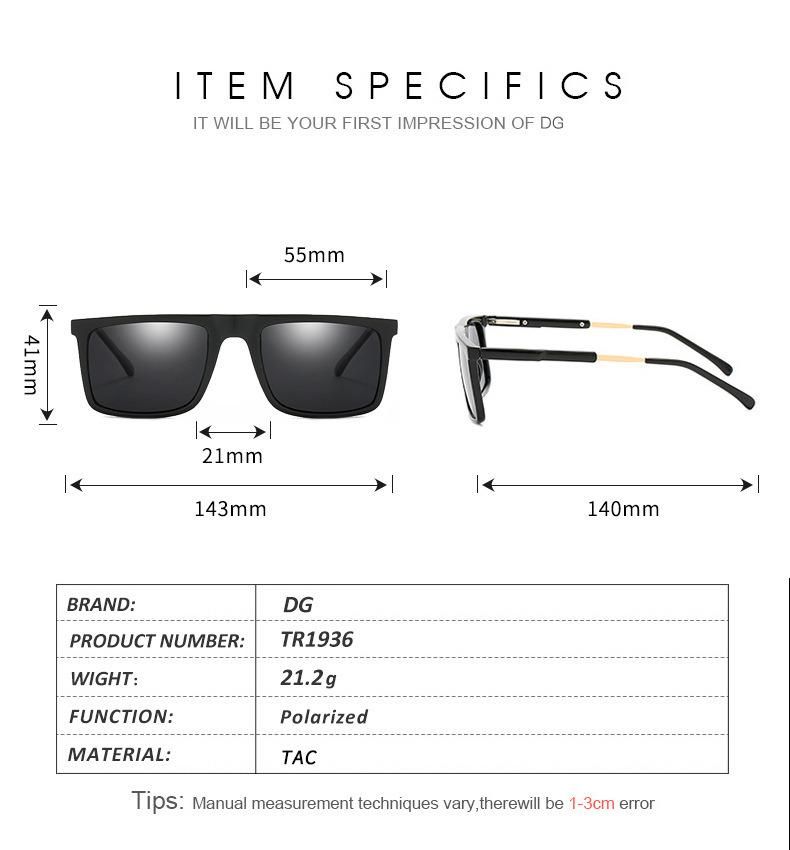 Alloy Frame One-Piece Anti UV Polarized Lens Tr90 Flexible Temple Fashion Sunglasses