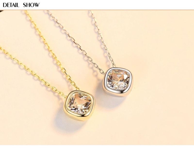 3A Cubic Zircon Silver Jewelry S925 Planet Necklace