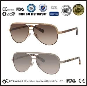 Double Bridge Black Name Brand OEM Sunglasses Metal Logo