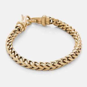Simple Classical design Lobster Clasp Stainless Steel Chevron Woven Chain Link Bracelet