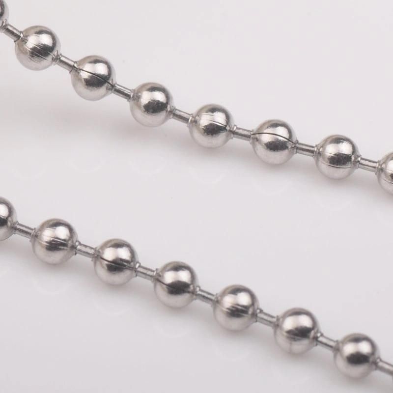 Fashion Stainless Steel Round Bead Necklaces Accessories for Jewelry Design