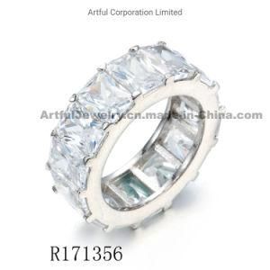 Hot Sale Eternal Prong Set Silver Ring