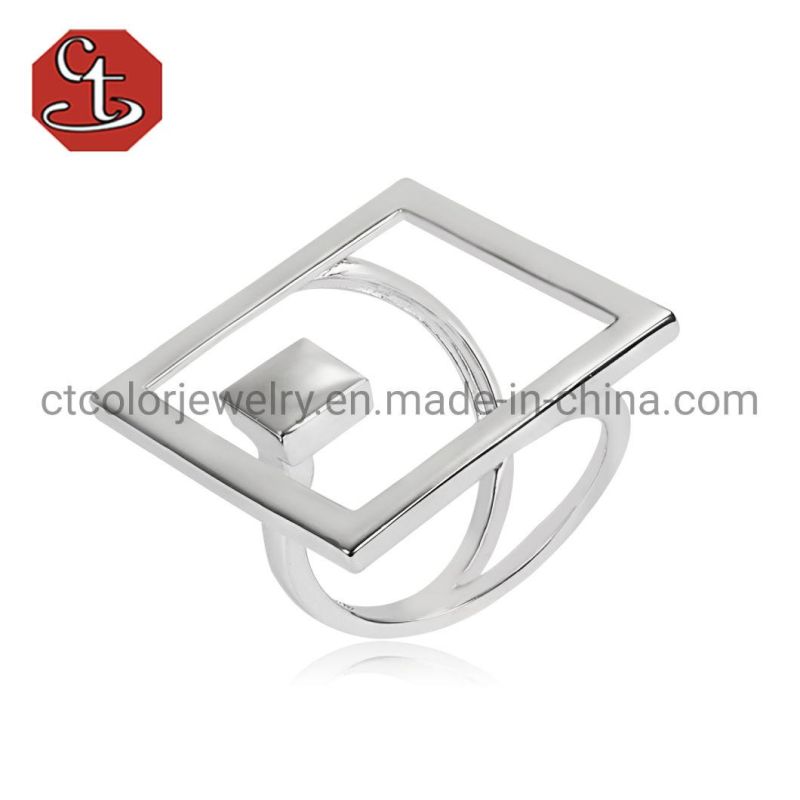 Fashion Jewelry 18K Gold Plated Specific Personality 925 Sterling Silver Rings