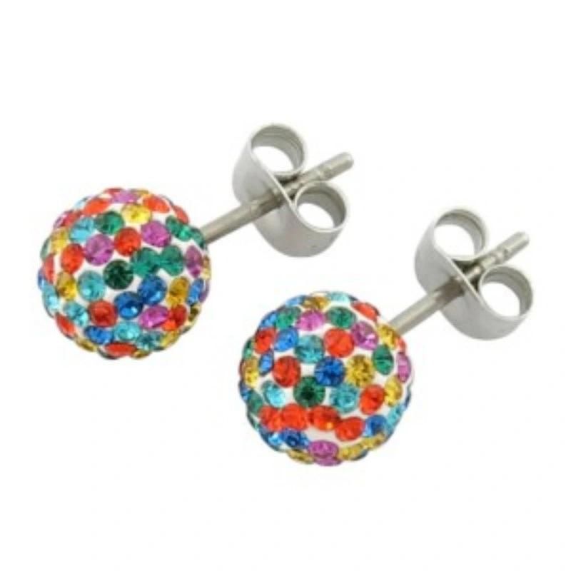 Fashion Silver Earring Clear Zircon Jewelry