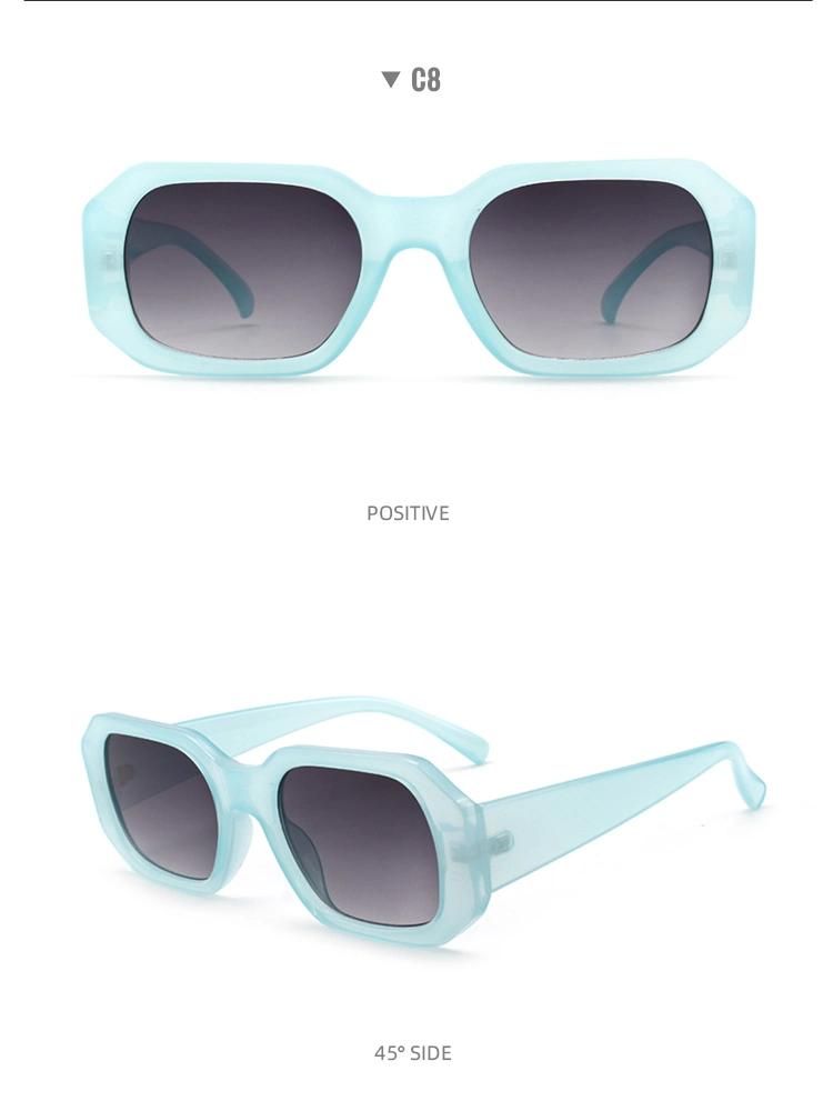 2022 Women Fashion Sunglasses Rectangle Shape Polarized Sunglasses