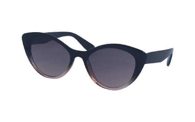 Wholesale Women′s Retro Cat Eye Style Stripe Pattern Polarized Sunglasses