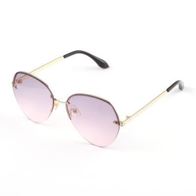 Palm Beach Curve Shape Golden Temples Sunglasses