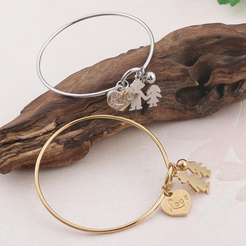 Factory Customization 18K Gold Plated Stainless Steel Fashion Jewelry Bracelet Stainless Steel Bangle Cuff Bracelet
