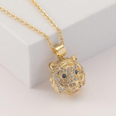 18K Real Gold Plated Brass with Zircon Fashion Women Necklace